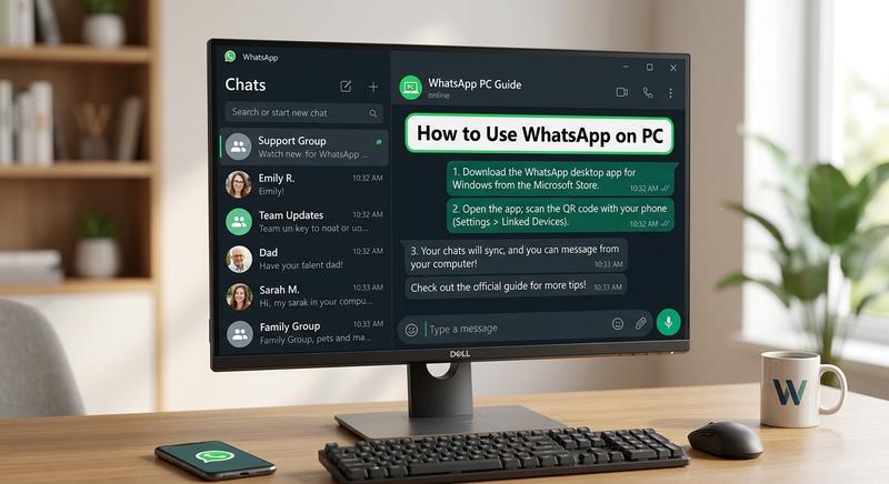 How to Use WhatsApp on PC , Web & Desktop App Guide (2026)
