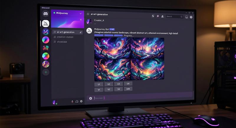 Midjourney for PC ,  Guide for Windows Users