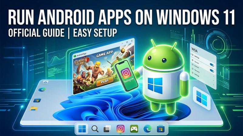 How to Run Android Apps on Windows 11 , WSA & Emulator Guide (2026)
