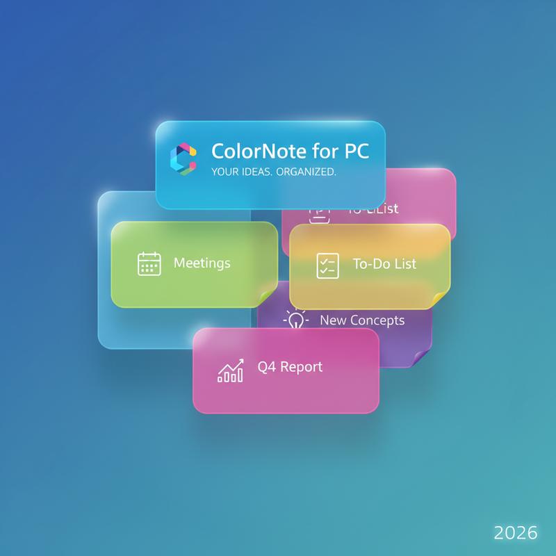ColorNote for PC โ How to Use on Windows 10/11 (2026 Guide)